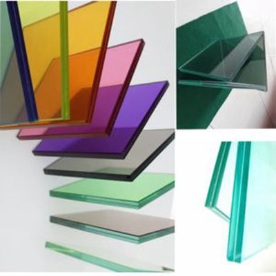 Szklane linie liniowe Laminate Glass Metal Mesh Ognioodporne Szklane hartowane 4mm 5mm 6mm 8mm 10mm Laminate Double Glazed Glass For Home Decoration / Curtain Wall