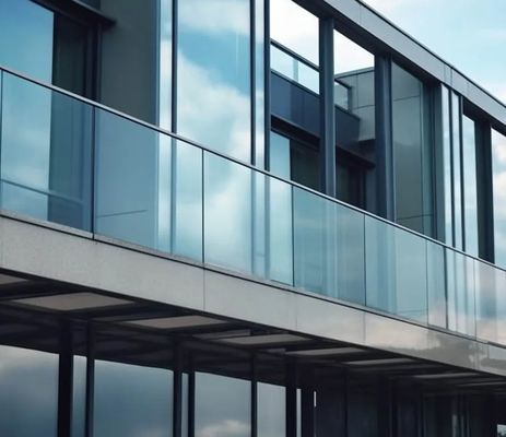 Ogrodzenie szklane podłogowe z 12-23,52 mm laminowanego szkła hartowanego
